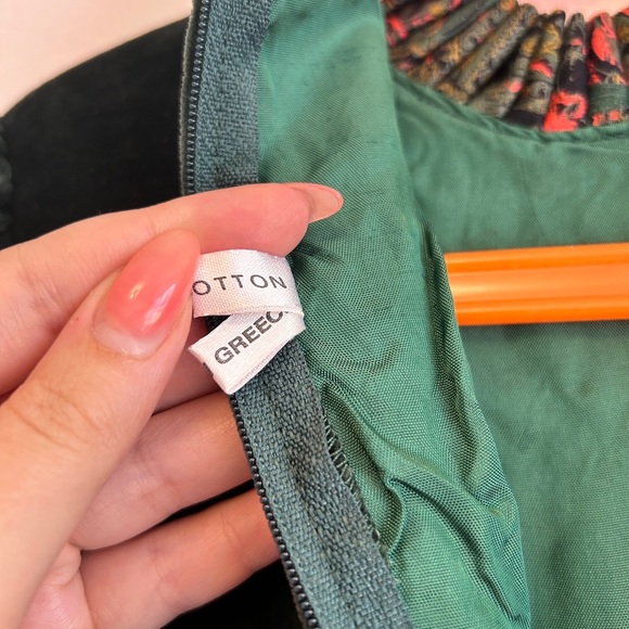 Vintage 80s 90s Yves Saint Laurent YSL Velvet Holiday Junior Girls Dress Size 7 - Picture 11 of 15